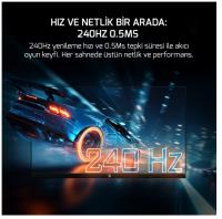 GAMEPOWER 24" LUNIS L20 FLAT 240Hz 0.5Ms VA FHD RGB Pivot Gaming Monitör (Sıfır Ölü Piksel Garantili)